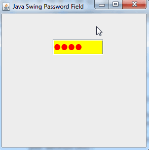 Java Swing Password Field