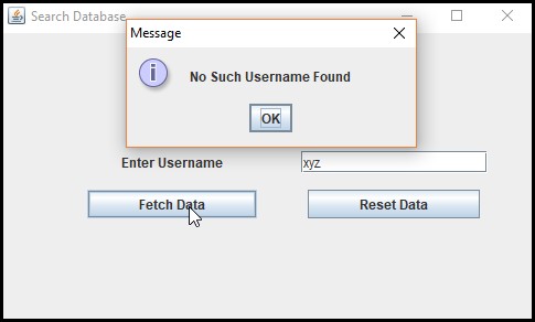 How to retrieve data from from database and display it in jtable using java swing