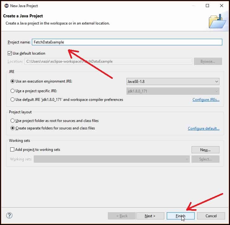 How to retrieve data from from database and display it in jtable using java swing