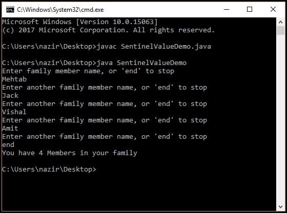 Sentinel Value Java fig-3