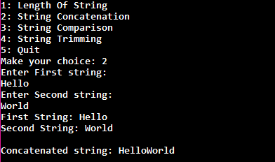 Menu Driven Program in Java 