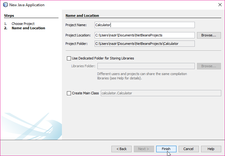 Simple Calculator Program in Java Using Swing