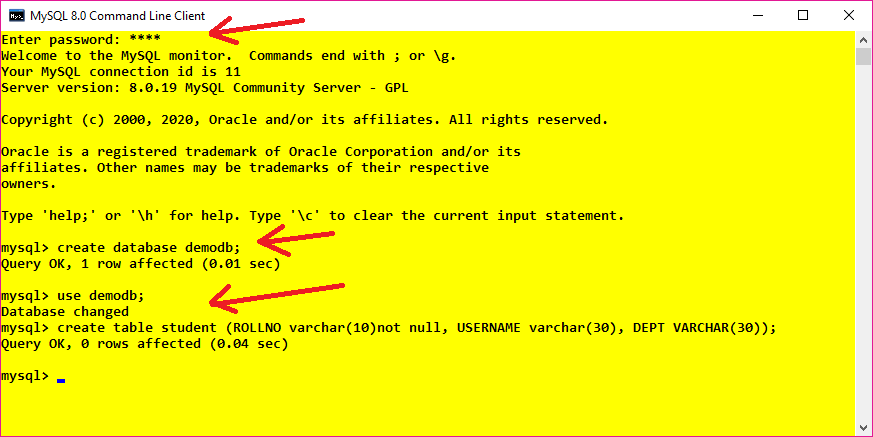 how to connect mysql database in java using notepad