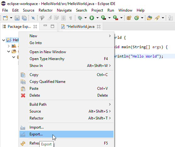 How To Create JAR File In Java Using Eclipse