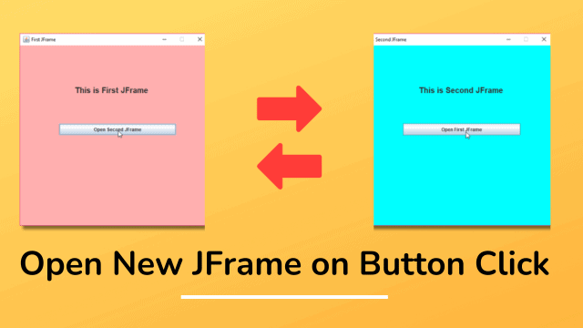 How to Open a new JFrame on Button Click in Java